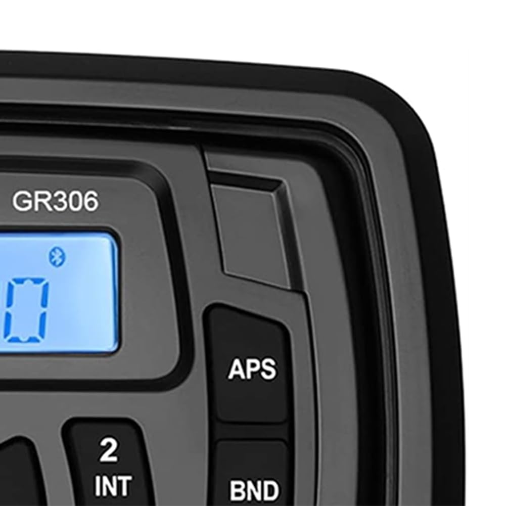 Breeshy Radio Estéreo Marina para, Resistente Al Agua, con Bluetooth, FM, Am, Reproductor de Audio Digital para, Cuatriciclos, UTV, Carritos y Motocicletas
