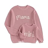 Photo Gallery hkyfnnbw -mommy and me outfits family matching maglioni lettera ricamo girocollo maglieria confortevole caldo pullover top, rosa, 12 mesi Photo Gallery hkyfnnbw -mommy and me outfits family matching maglioni lettera ricamo girocollo maglieria confortevole caldo pullover top, rosa, 12 mesi