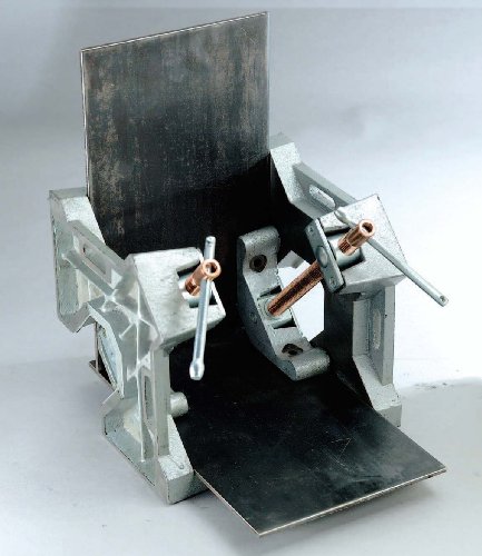 Heavy Duty Cast Iron, 90 Degree Right Angle Clamp, Corner Clamp, Adjustable Swing Jaw, Quick Acting Screw, Angle Iron Stand-Offs, 2.45" T-Clearance, 2X Magnetic Rest Blocks. Wac35D, Strong Hand Tools #TOP4