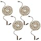 BENECREAT 4 Packung 1 m Zugkettenverlängerung Für Deckenventilatoren Kugelzugketten Strangverlängerung Durchmesser Verbinder Perlenkugelkette Für DIY Bastelarbeiten Glühbirnenschalter (Antikbronze)