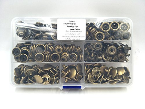 70 Sets 15Mm 5/8" Heavy Duty Snap Fasteners Kit, Metal Snaps For Leather Crafts Sewing Repair Clothing Button Kit With Snap Installation Tool #TOP4