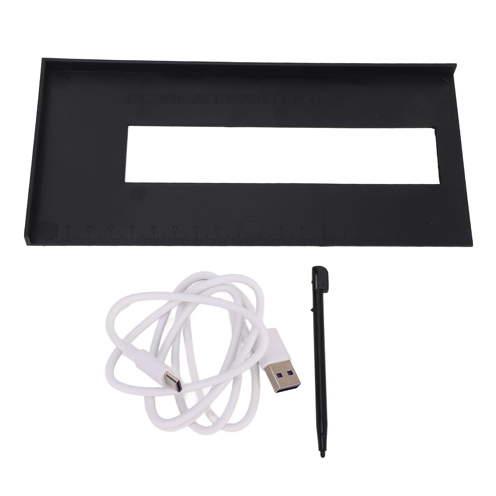 Stampante a Getto D'Inchiostro Portatile, Codificatore Regolabile 12,7 mm con Cartuccia 42 ml per Codice a Barre