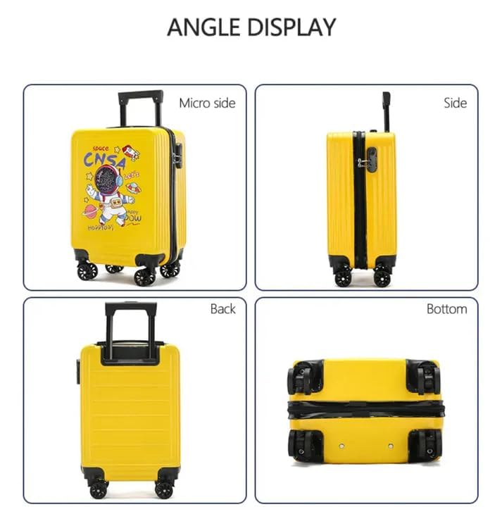 Image of Winnies 20 Inch Kids Suitcase with 8 Wheel Travel Trolley Bag (4 Day Trip)
