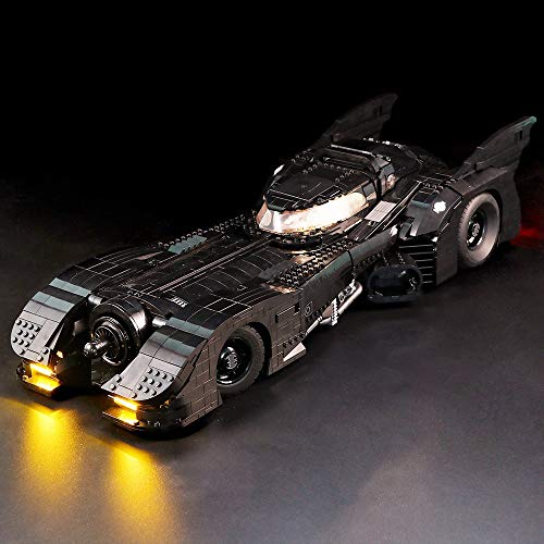 Vonado Led Lighting Kit for Superheroes 1989 Batmobile Building Blocks, Compatible with Lego 76139 Building Block Toys, Building Bricks Toy Model Light Set for Gifts (Lights Only-Basic)