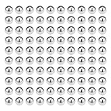 TA-VIGOR 100pcs 5mm Bearing Balls, Solid 304 Stainless Steel Ball G100 Precision Balls for Equipment Repairing/Bearing Balls/DIY Projects