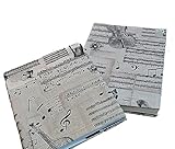 Buchumschlag aus Stoff mit Klettverschluss zum Schutz, für dein aktuelles Buch oder Lieblingsbuch (Musik, B)
