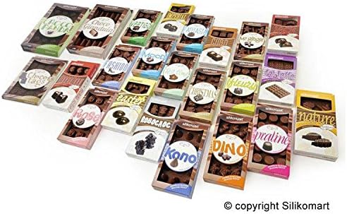Silikomart Silicone Chocolate Candy Bar Mold, 0.13 oz x 12