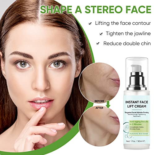 Alsten Instant Face Lift Cream, Temporary Face Tightening Cream, Neck, Eye Anti-Aging Serum For Smoothing Fine Lines, Wrinkles And Firming Loose Sagging Skin In 2 Minutes #TOP4