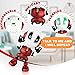 Betheaces Robots for Kids Rechargeable Talking Robot Interactive Toy Repeats Your Voice Travel Toys with Portable Metal Body and Flashing Lights Robot Gifts for Boys and Girls