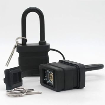 Heavy Duty Waterproof Padlock - Ideal for Home Garden Shed Outdoor Garage Gate Security 40 mm Pack of 2 (Send Luggage Lock)