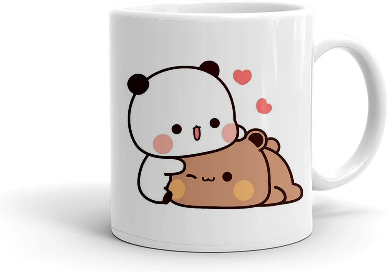 Designer Printed Coffee Mug/Cup - White Ceramic Mug (Lazy Taddy Design Print), 360 ML