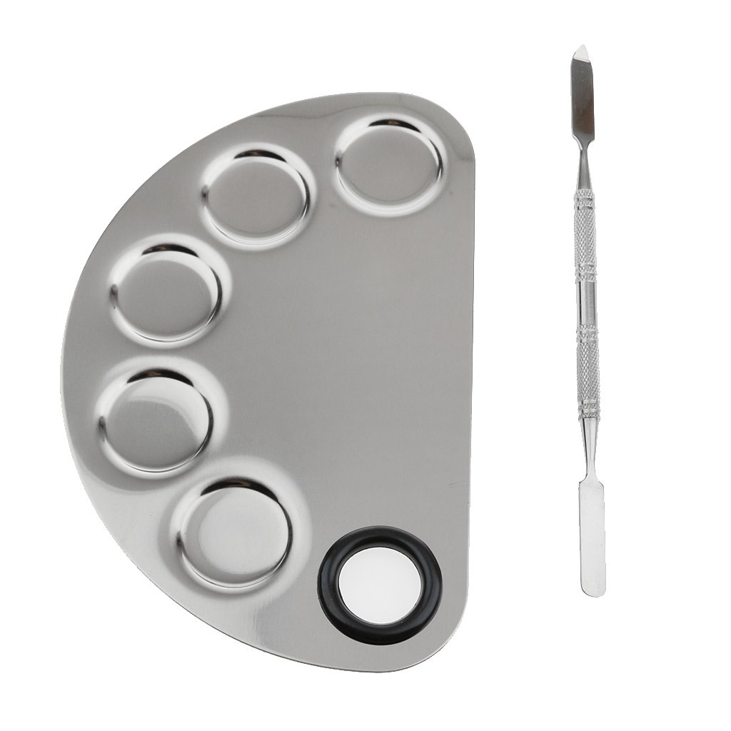 T.O.G. Pro Stainless Steel Cosmetic Makeup Palette Spatula Foundation Mixing Tool-image-14