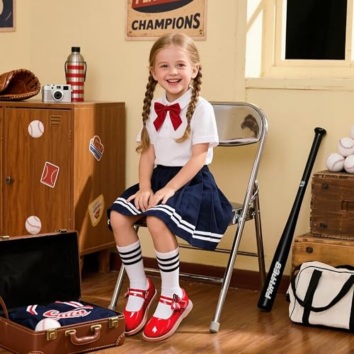 Image of Flaryzone Toddler Girls Mary Jane School Uniform Oxfords Dress Shoes Flats | Wide Round Toe,Cushioned Comfort, Flower Girl shoes for Wedding Party Daily