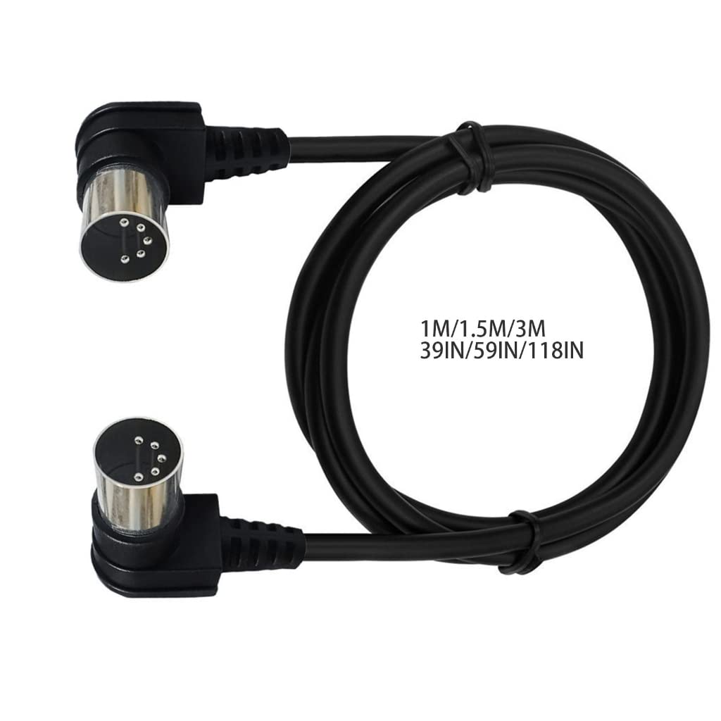 Kabel wtykowy MIDI DIN męski adapter adapter przedłużacz przewód 1 m 1,5 m 3 metry
