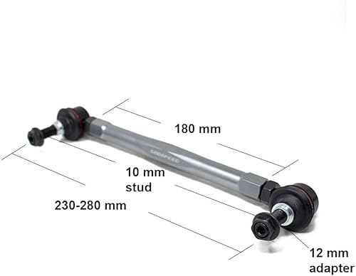 Miniatura 4 de Godspeed (SB-TR-180-10_03) Enlaces de barra estabilizadora delantera ajustables, BMW Z4 2003-2008