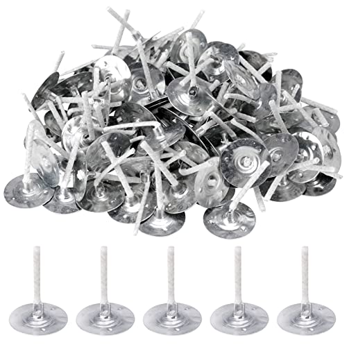 VIEVRE Lot de 100 mèches de bougie pour bougies, mèches pour bougies, sans fumée, bougies à faire soi-même, pour la fabrication de bougies Cover