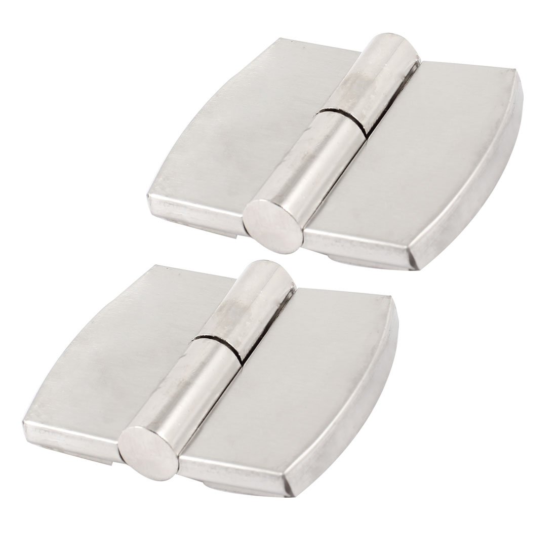 Aexit 2 Pcs Clothes Hangers Door Cupboard Silver Tone Stainless Steel Right Hand Lift Children's Clothes Hangers Off Hinge