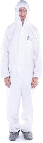 First Global Supply Trajes de protección microporosos FGS con capucha y botas