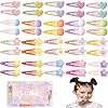 40 pcs Girl Hair Clips No Slip Hair Accessories for Girls Cute Hair Accessory Heart/Flower/Star Hair Clips for Little Girls Kids