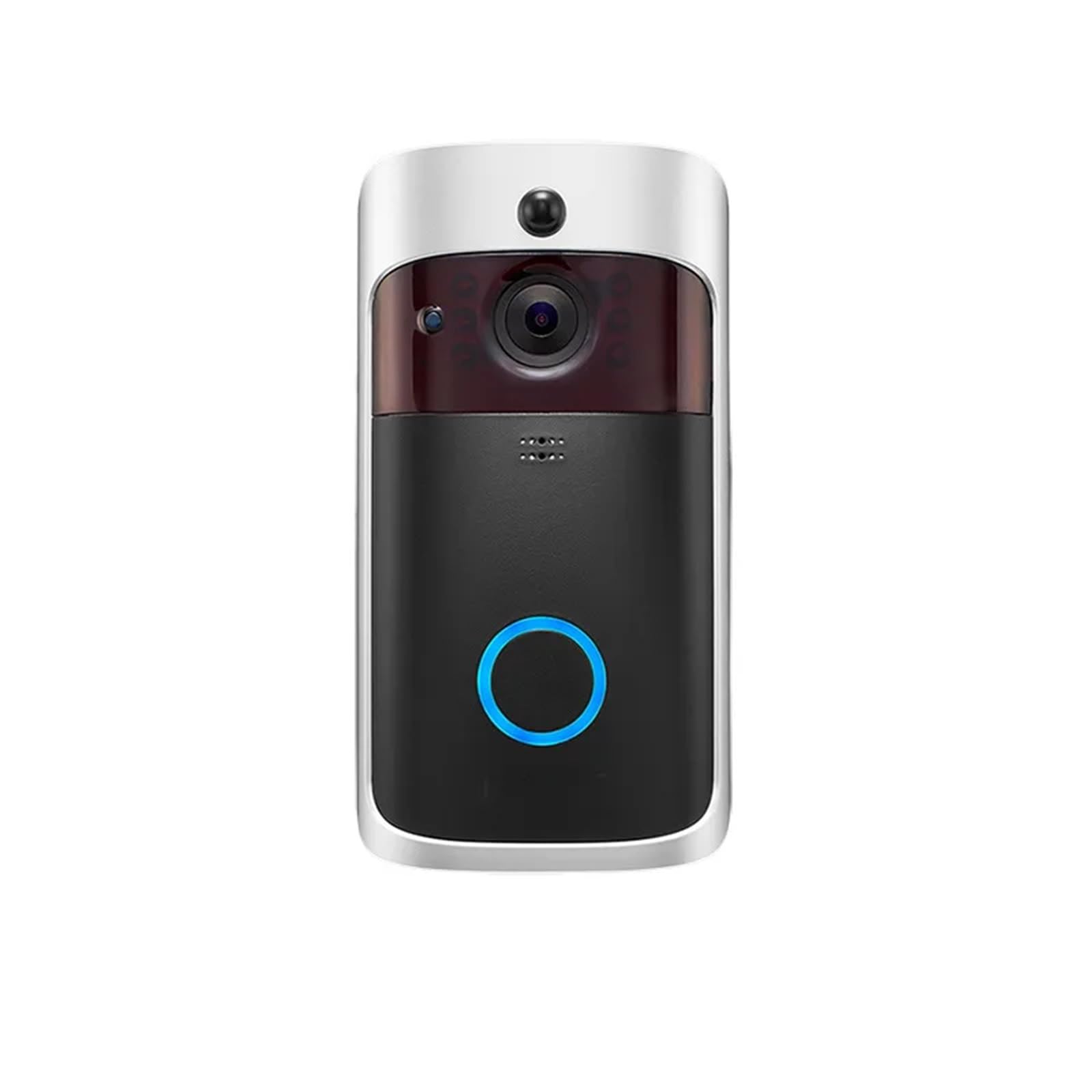 Timbre con vídeo Inteligente Timbre con cámara y Video HD WiFi, inalámbrico, Detector de Movimiento, visión Nocturna, Audio y Altavoz. para hogares Inteligentes, oficinas y hogares