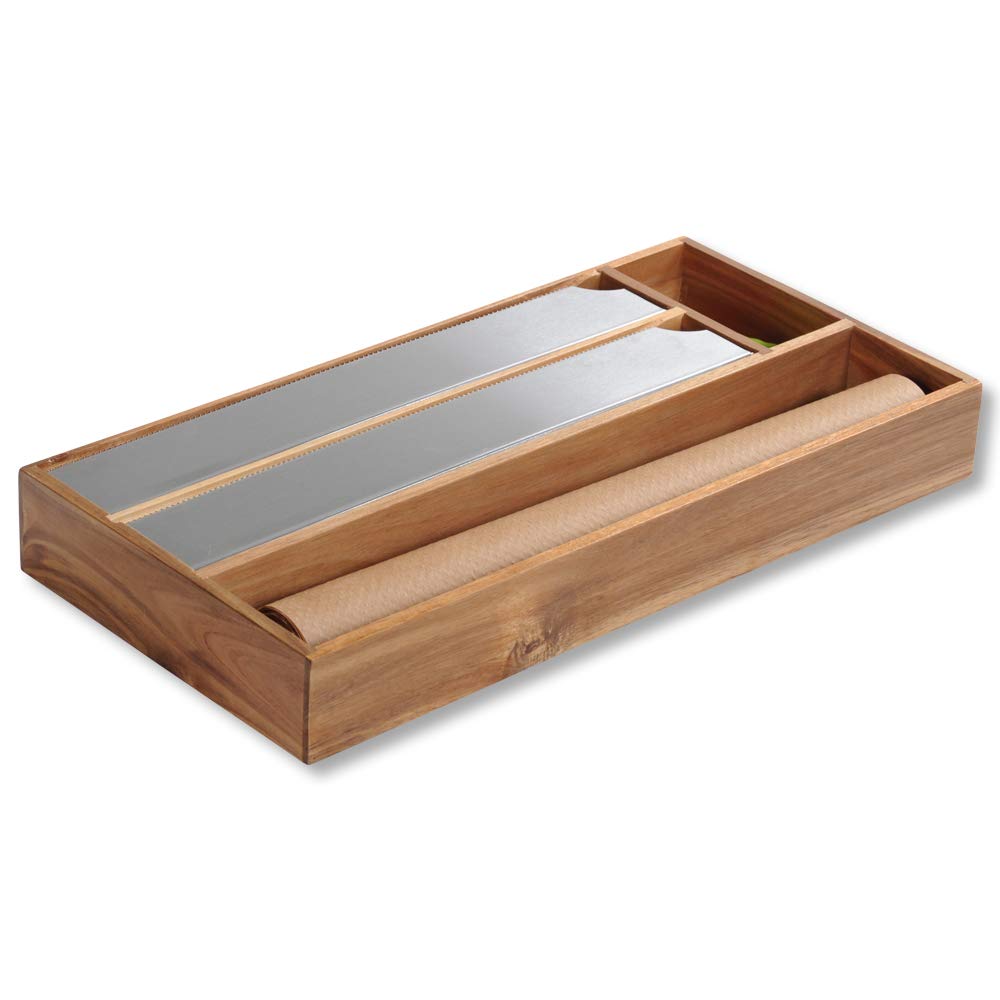 Kesper | Distributeur de film, Matériel: bois d'acacia, dimensions: 42 x 19 x 5,4 cm, couleur: marron | 28041 13