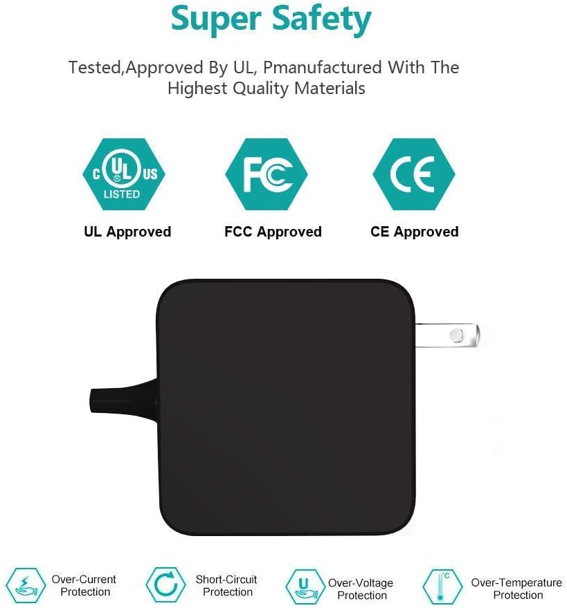 USB Type C AC Charger Fit for Acer Chromebook 315 CB315-2H CB315-2HT CB315-3HT-C296 CB315-2HT-44MJ CB315-3HT-C3J0 CB315-3H-C2C3 CB315-3H-C5JS CB315-3H-C4QE Laptop Power Adapter Supply Cord