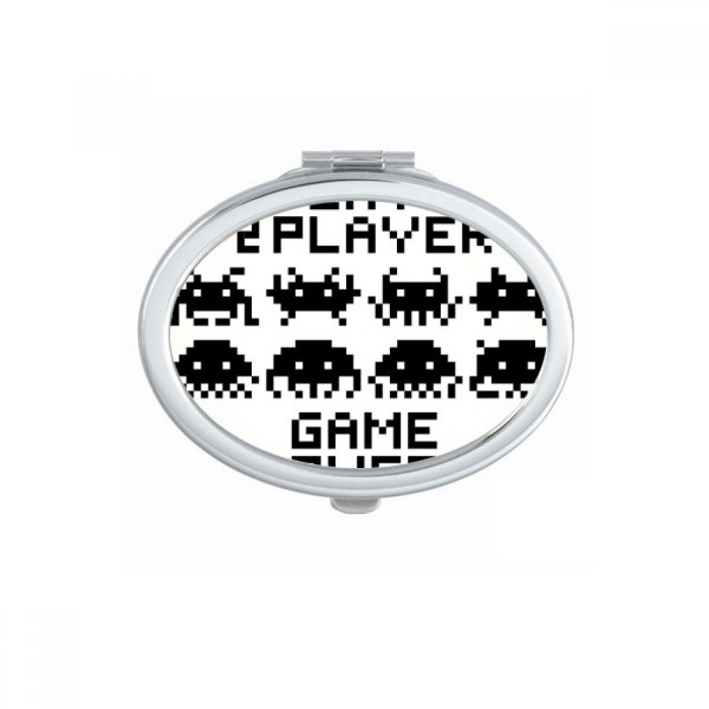 Miroir de maquillage mignon petit cadeau univers pixel multicolor original