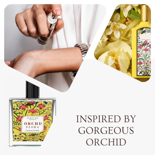 Image of Orchid Flora Eau De Parfum 50ml | Inspired by Gorgeous Orchid | Long Lasting Gardenia Floral Fragrance Spray | Fresh Clean Scent | Women & Men (50ML, ORCHID FLORA)