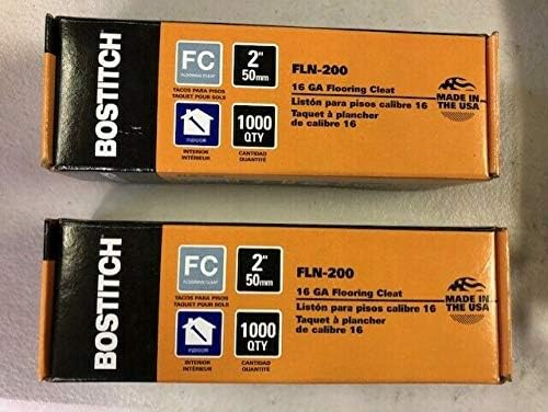 Bostitch 2 PACK FLN-200 2-Inch Flooring L-Nail, 1000-Per Box