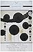 Classy Damask Party Decorating Kit, Black, Paper, Pack of 9