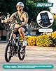 Gotrax R2 20" Folding Electric Bike with 55 Miles (Pedal-assist1) by 48V Battery, 20Mph Power by 500W, LCD Display and 5 Pedal-Assist Levels, 7-Speed & Front Shock Absorber for Off-Road Bicycle White #3