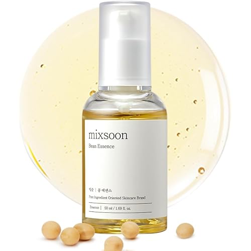 mixsoon Bean Essence Exfoliating Hydrating for Face fermented bean extract Hyaluronic Acid Serum Korean Glass Skin Care 1.69 Fl Oz / 50ml