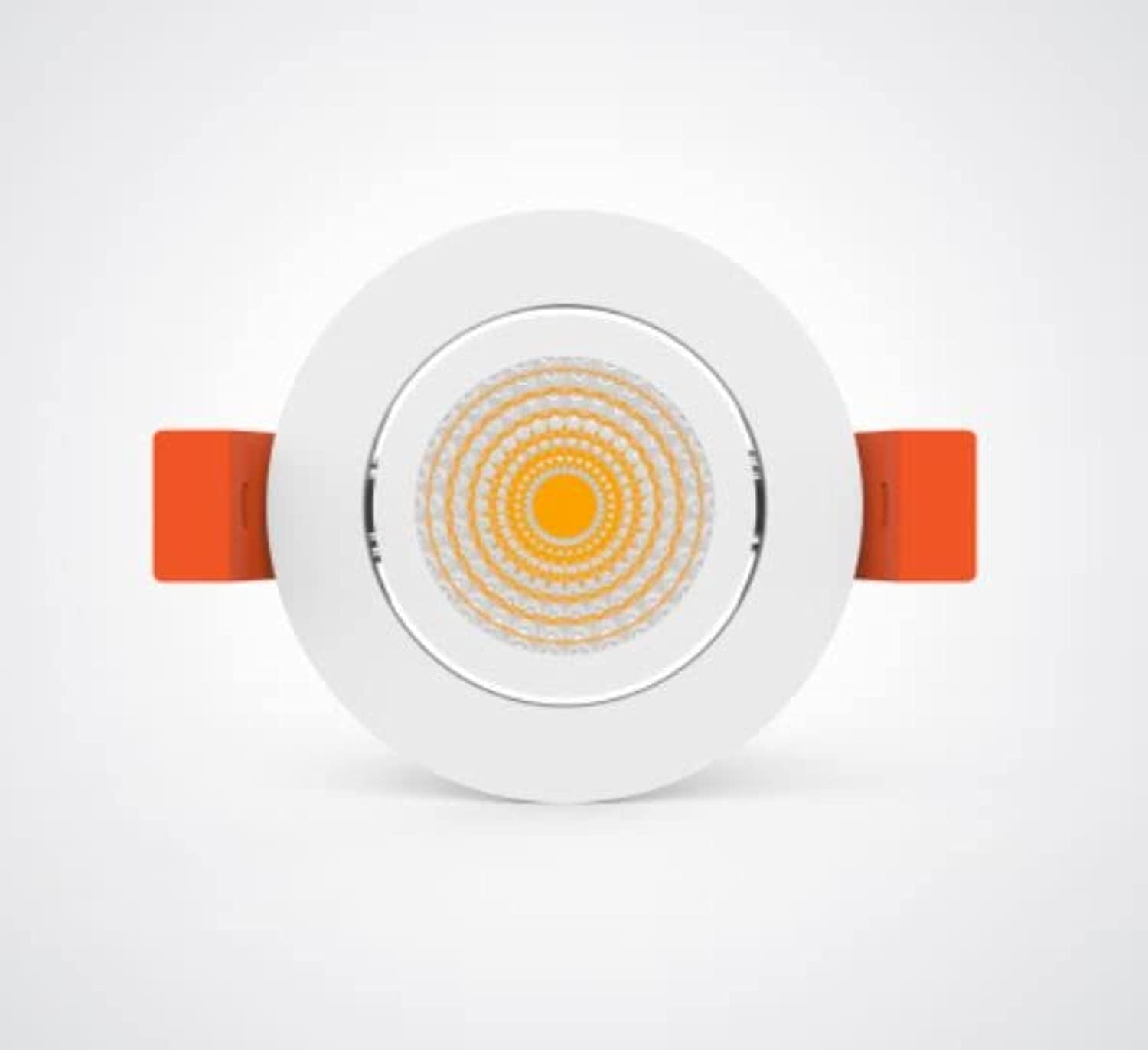 GM Festo LED Cob Spot Light Round 16w 6000k, Modern Design with Zero UV/IR, Spot Light Mini Recession Downlight Ceiling Light LED Ceiling Lamp Adjustable Spotlight, WHITE