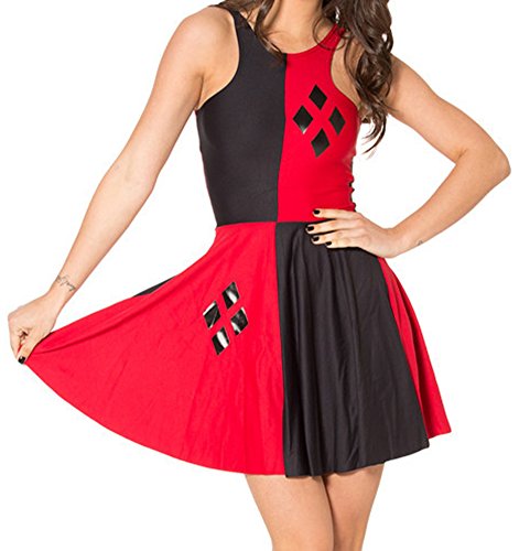 Image of Sister Amy Printed Elastic Sleeveless Shaping Breathable Camisole Skater Dress