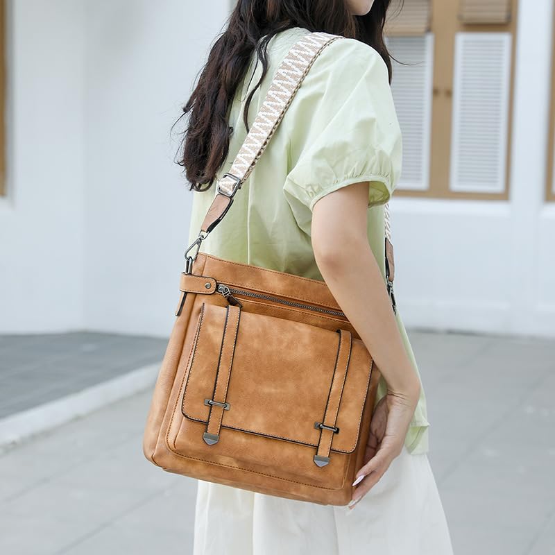 Bolso cruzado de moda para mujer, bolso de hombro suave de cuero sintético PU, bolsos y carteras multiusos, bolso mensajero y tote miniatura 3