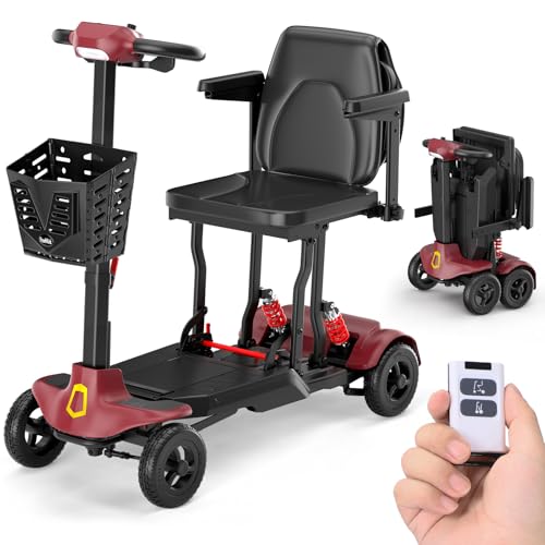 Automatic Folding Mobility Scooters for Seniors &Adults,40 lbs Lightweight Airlines Approved...