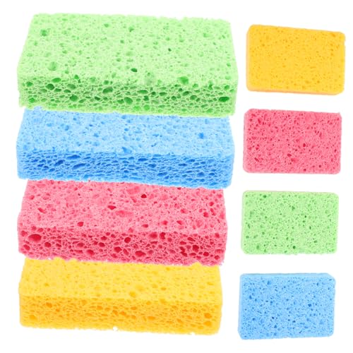 LIFKOME 8piezas Esponjas De Limpieza Reutilizables para Cocina Esponjas para Platos Y Ollas Alta Absorción De Agua Duraderas Y Versátiles para Tareas De Limpieza