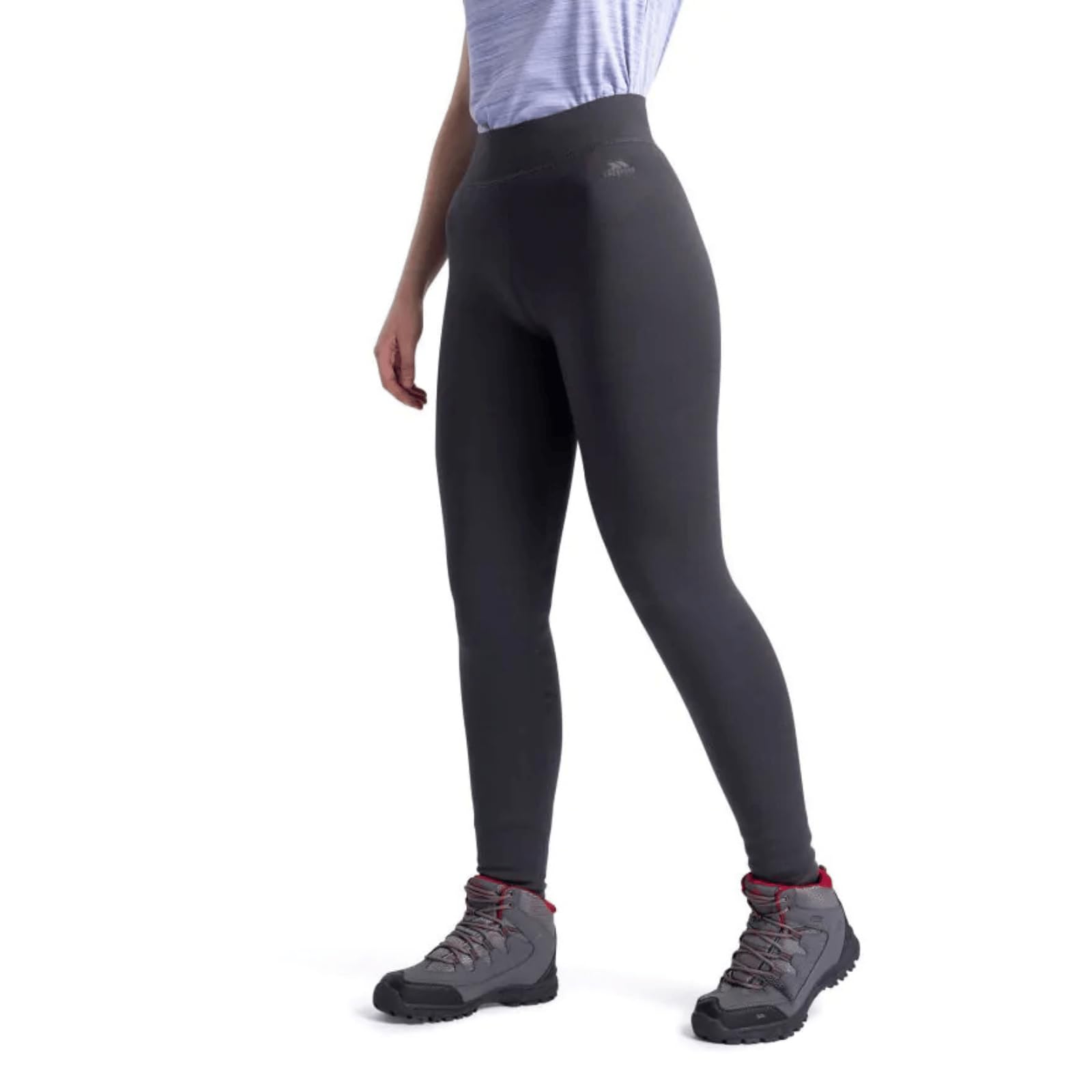 Trespass Women's Grey Leggings Full Length Sherpa Linned Supersoft Pants Fuzzy Size 16