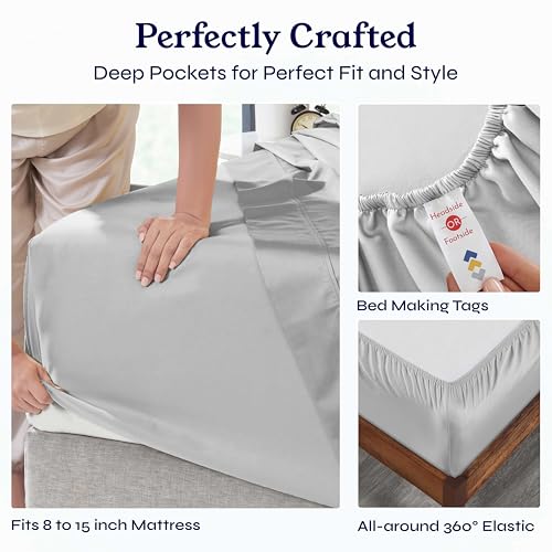 image for California Design Den Natural 100% Cotton Sheets, Twin XL Sheets Set, 