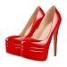 Imagen de VERISSON Mujer Plataforma Clásica Zapatos de tacón alto Stiletto Zapatos de mujer