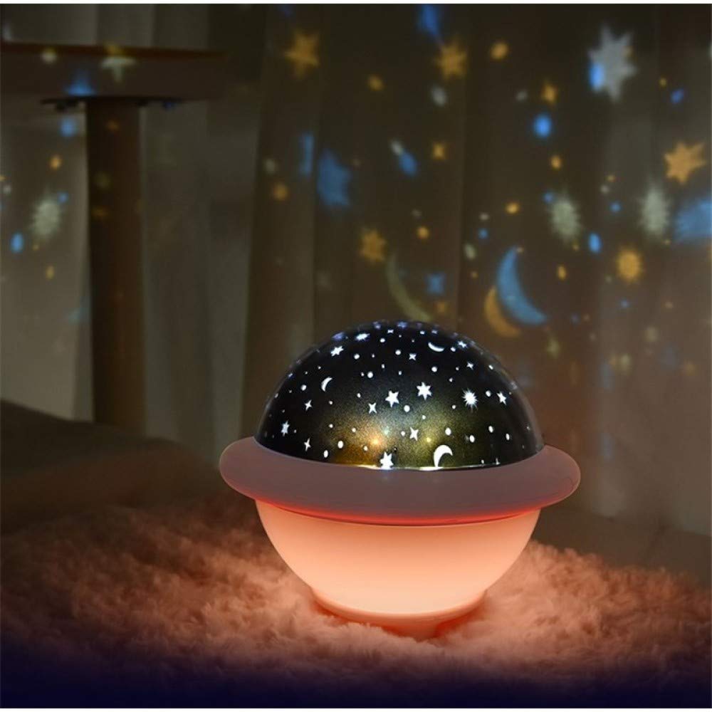 Étoile Projection Veilleuses Ciel Étoilé Coloré Petite Veilleuse Enfants Chambre de Bébé Chambre Chevet Fille Sleptable Lampe de Table