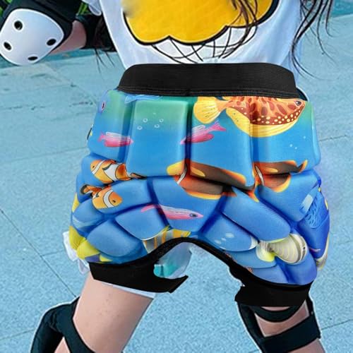 QSTDGVPW Hip Protection Pad Padded Shorts Comfortable Lightweight Hip Protector Protective for Ski Cycling Snowboard Winter Sports, S Kids