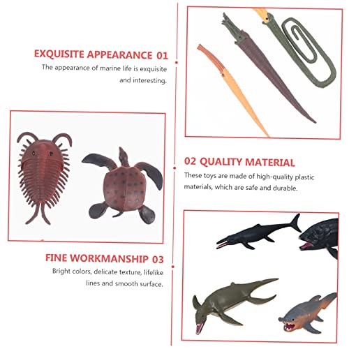 STOBOK 1 Conjunto/12 Peças Modelos De Animais Pré-Históricos Bolo De Brinquedo Artes E Ofícios Para