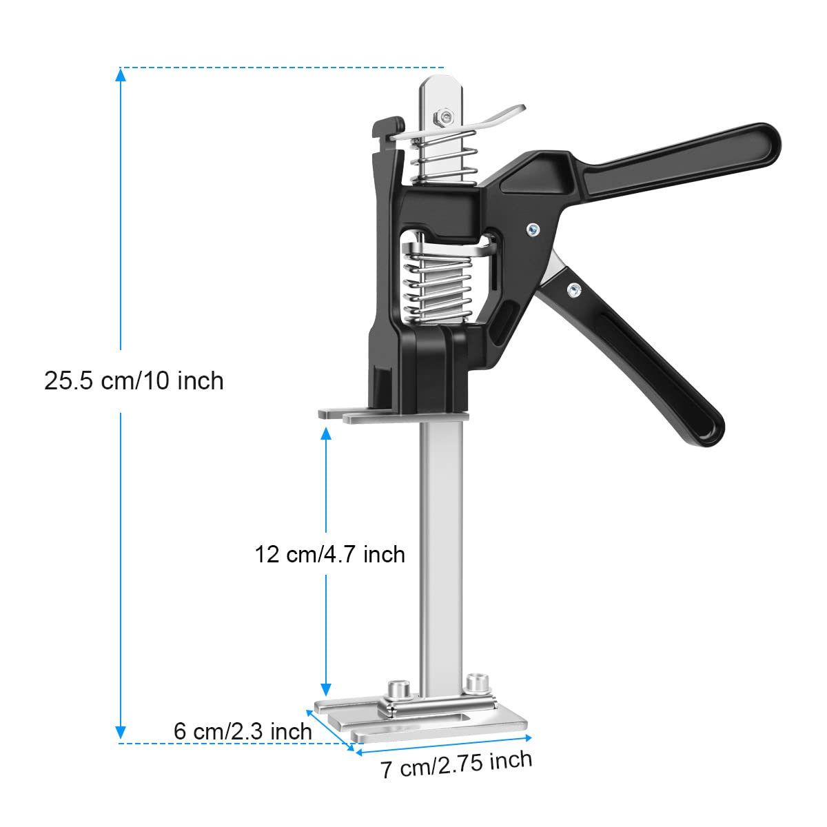 2 Piezas Handheld Jack Tool, 200kg Herramienta de Elevación de Brazo de Ahorro de Mano, Elevador de Regulador de Altura para Pisos, Azulejos, Puertas