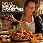 Lost in the Sauce | 5oz / 148ml Project Casper Hot Sauce | Sweet & Garlicky Medium Heat Sauce with Peaches, Maple Syrup & Ghost Peppers | Vegan Hot Honey Garlic Style | Perfect for Fried Chicken, Tofu, and Marinades