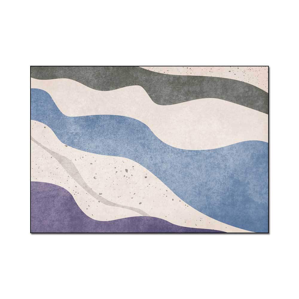 Tapis adapté à la chambre anti-froid bleu violet marbré 80x120cm