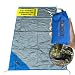Ultralight Backpacking Tarp Ground Cloth – Pocket Blanket Waterproof - Compact Ground Sheet - Hiking Gear for 2 – Ideal for Camping, Bike Hiking, Travel, Beach - Pouch & Carabiner - 27.5" x 48"