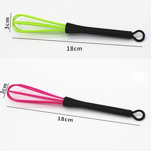 Miniatura 4 de 6 mini batidores para mezclar tintes para el cabello, 7 x 1.2 pulgadas, para salón de belleza, peluquería, tinte de color para el cabello, crema