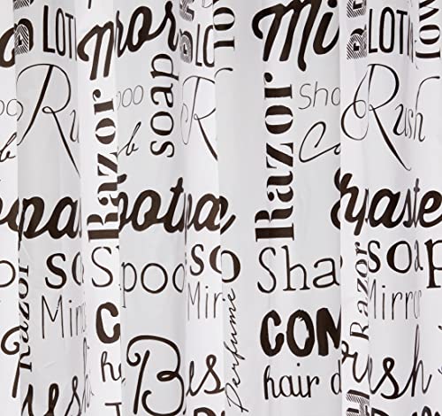 Cortina para Box 180 x 180 x 0.08 Caixa com 12 Peças, Pincéis Atlas, Estampada