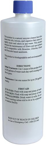 Miniatura 6 de SpaChoice 472-3-1011-06 Clarificador enzimático transparente para spas y jacuzzis, 1 pinta, paquete de 6
